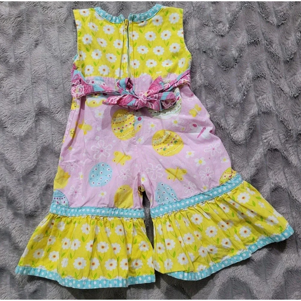 Jelly The Pug Baby Girls 6 Months One Piece Romper Jumpsuit Easter Spring Chicks